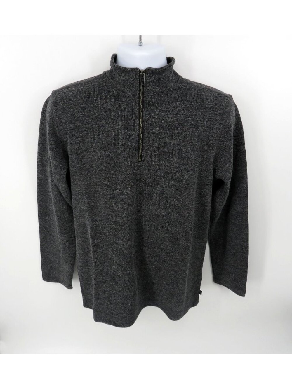 Gap Mens XL Black Half-Zip Pullover Sweater Mock Neck NWT